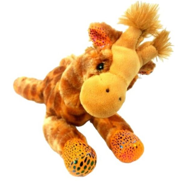 Adventure Planet Giraffe Plush Orange Brown Sparkle Hooves Stuffed Animal Toy - Picture 1 of 6